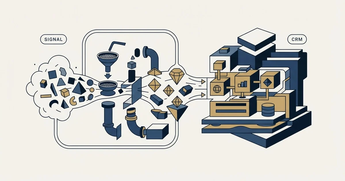 Editorial illustration for Coresignal vs SugarCRM