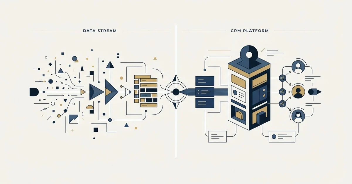 Editorial illustration for Coresignal vs Zoho CRM