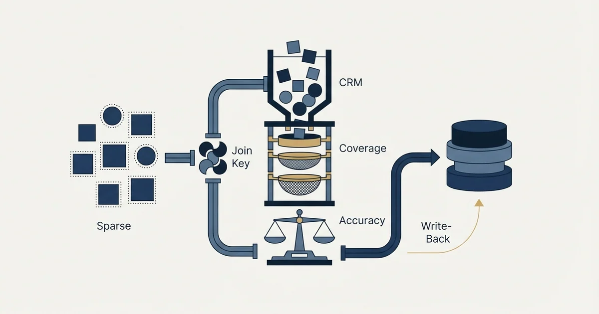 Editorial illustration for CRM Enrichment