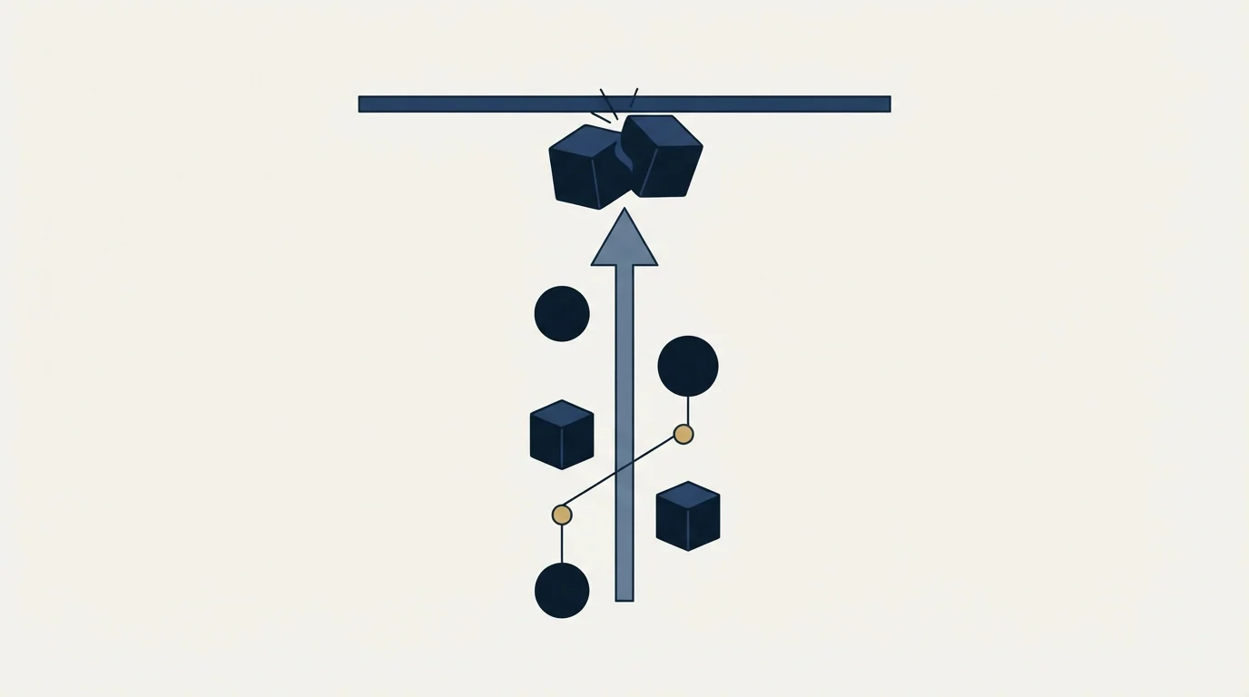 Section illustration: The duplicate problem, and the ceiling nobody expects