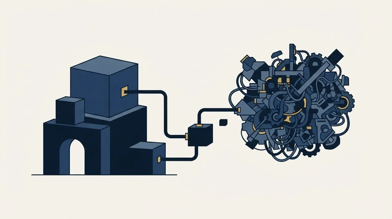 Section illustration: What to build first, and what to leave alone