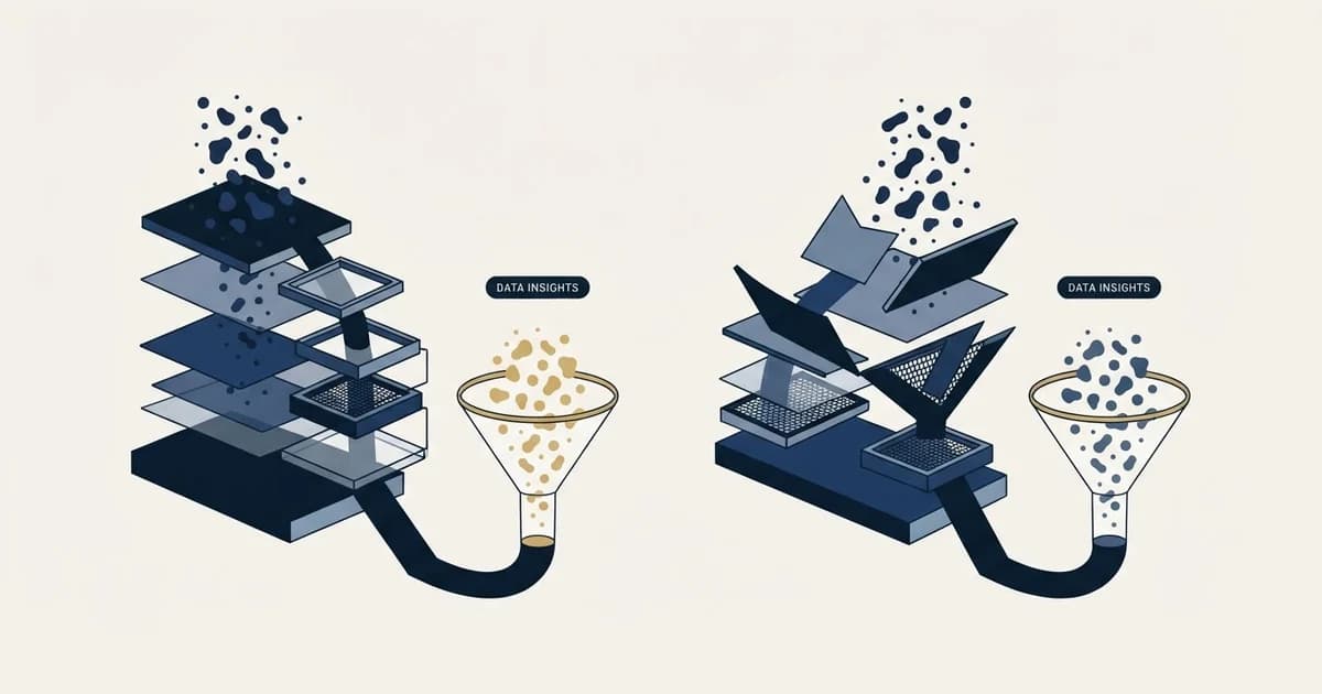 Editorial illustration for Crustdata vs Datanyze