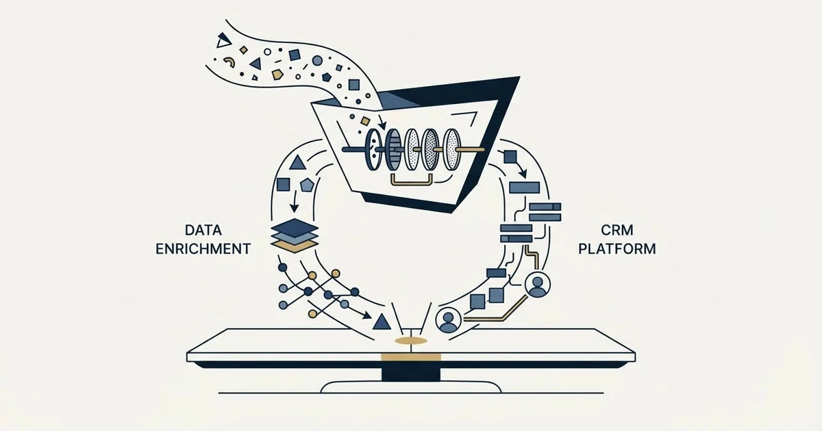 Editorial illustration for Crustdata vs Freshsales