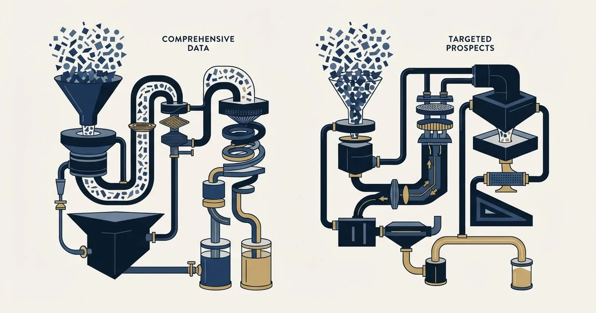 Editorial illustration for Crustdata vs GetProspect