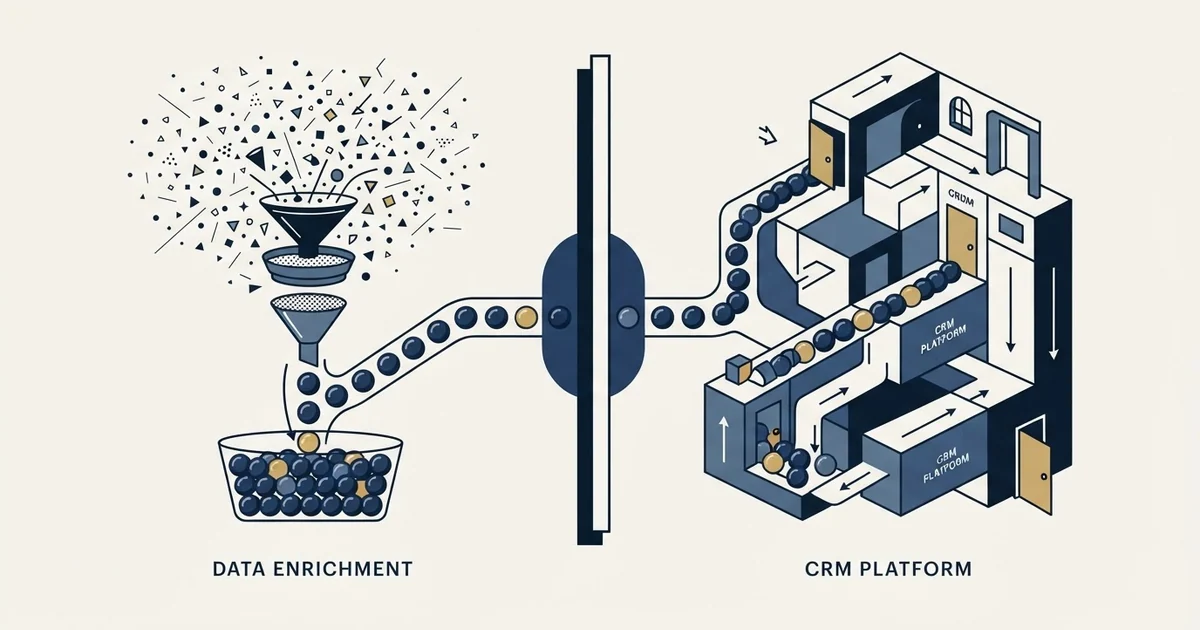 Editorial illustration for Crustdata vs Insightly