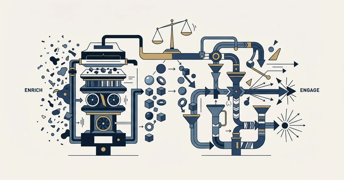 Editorial illustration for Crustdata vs Koncert