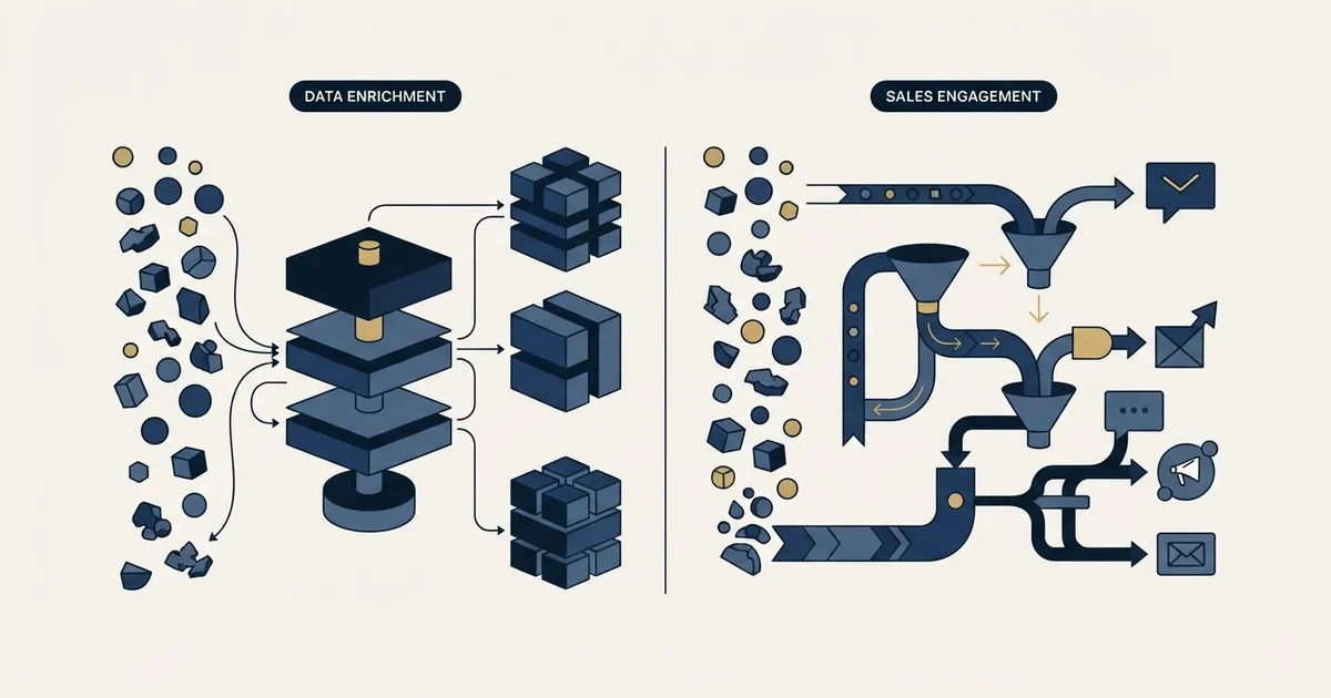 Editorial illustration for Crustdata vs La Growth Machine