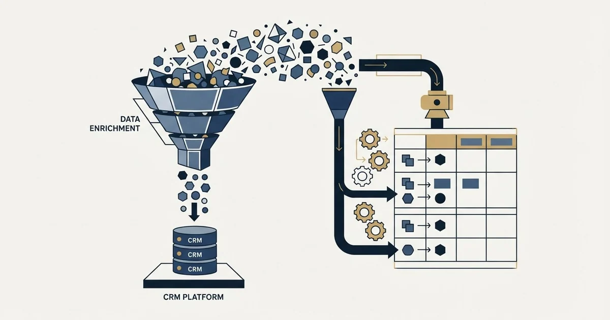 Editorial illustration for Crustdata vs Monday CRM