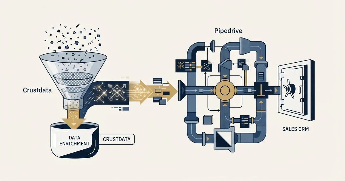 Editorial illustration for Crustdata vs Pipedrive