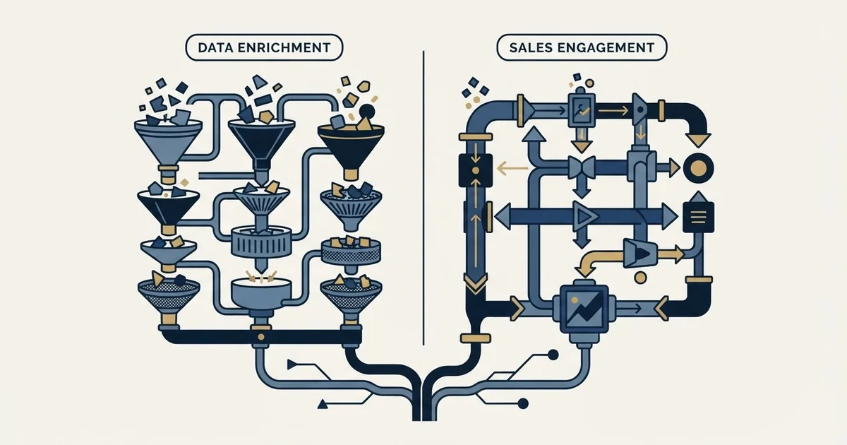Editorial illustration for Crustdata vs Revenue.io