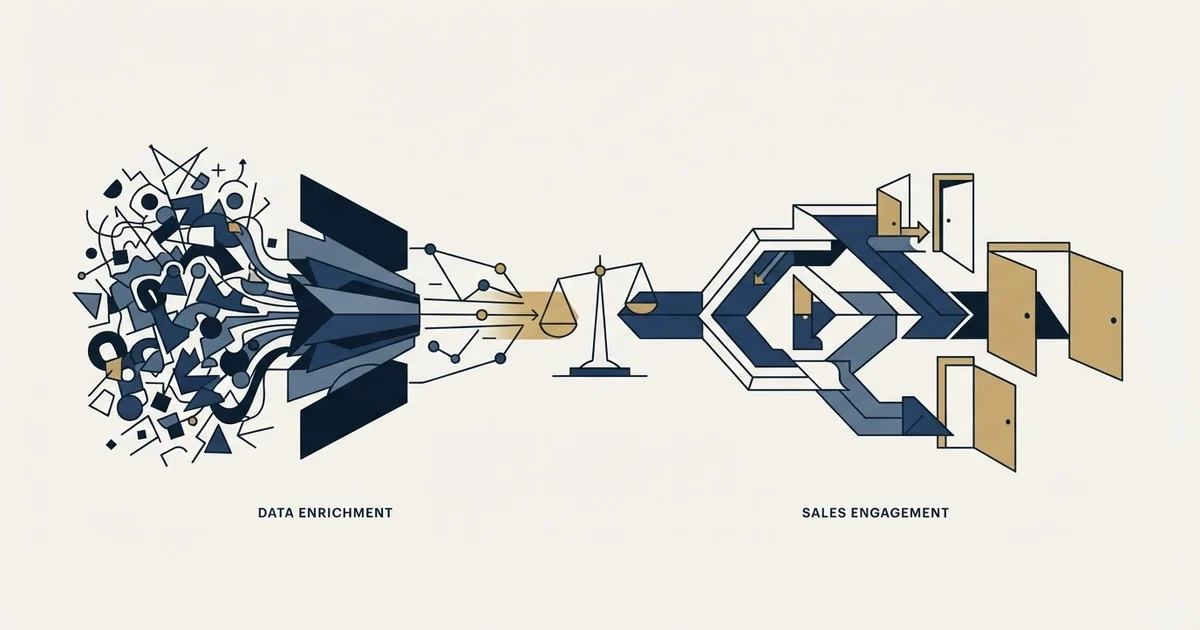 Editorial illustration for Crustdata vs Salesflow