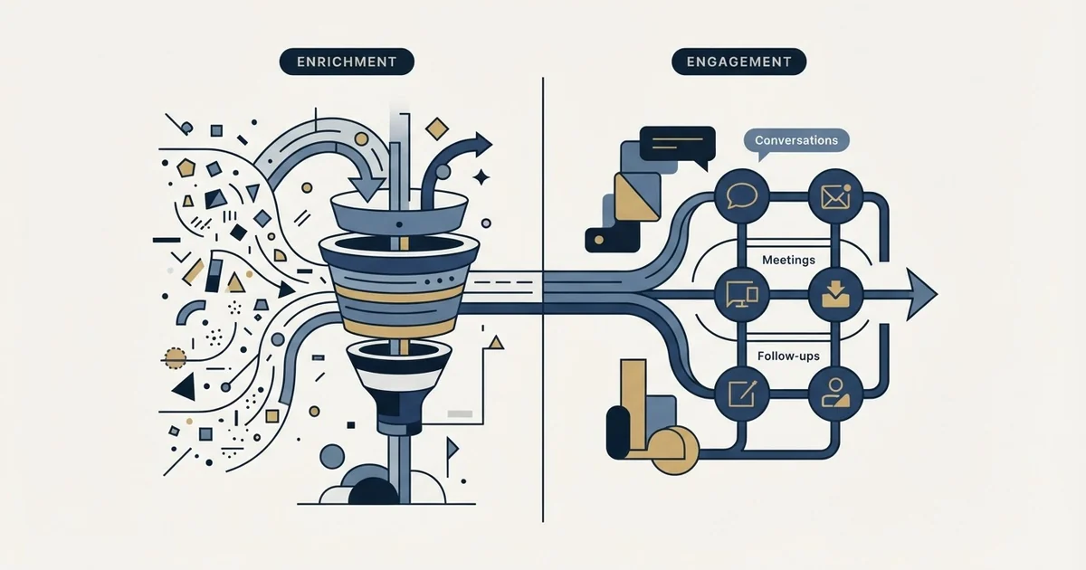 Editorial illustration for Crustdata vs Salesloft