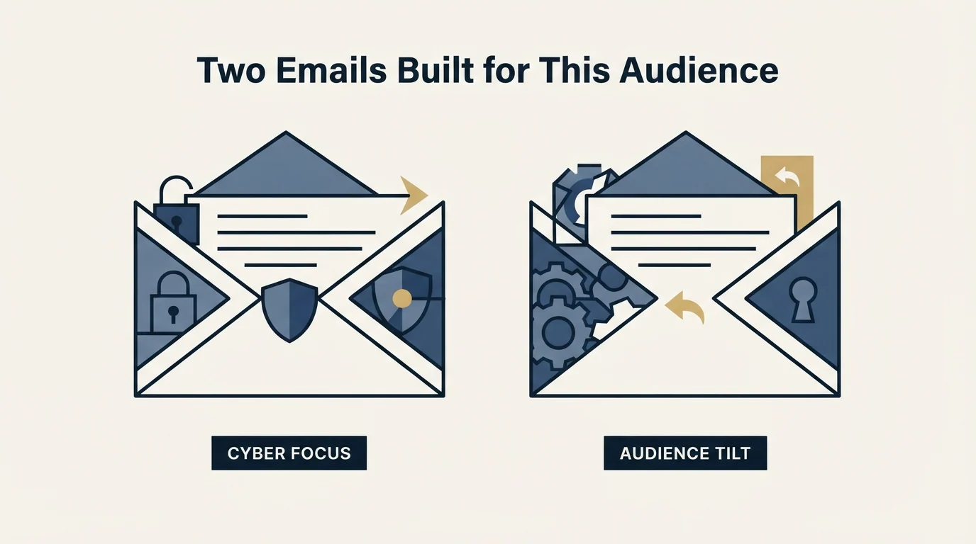 Section illustration: Two Emails Built for This Audience