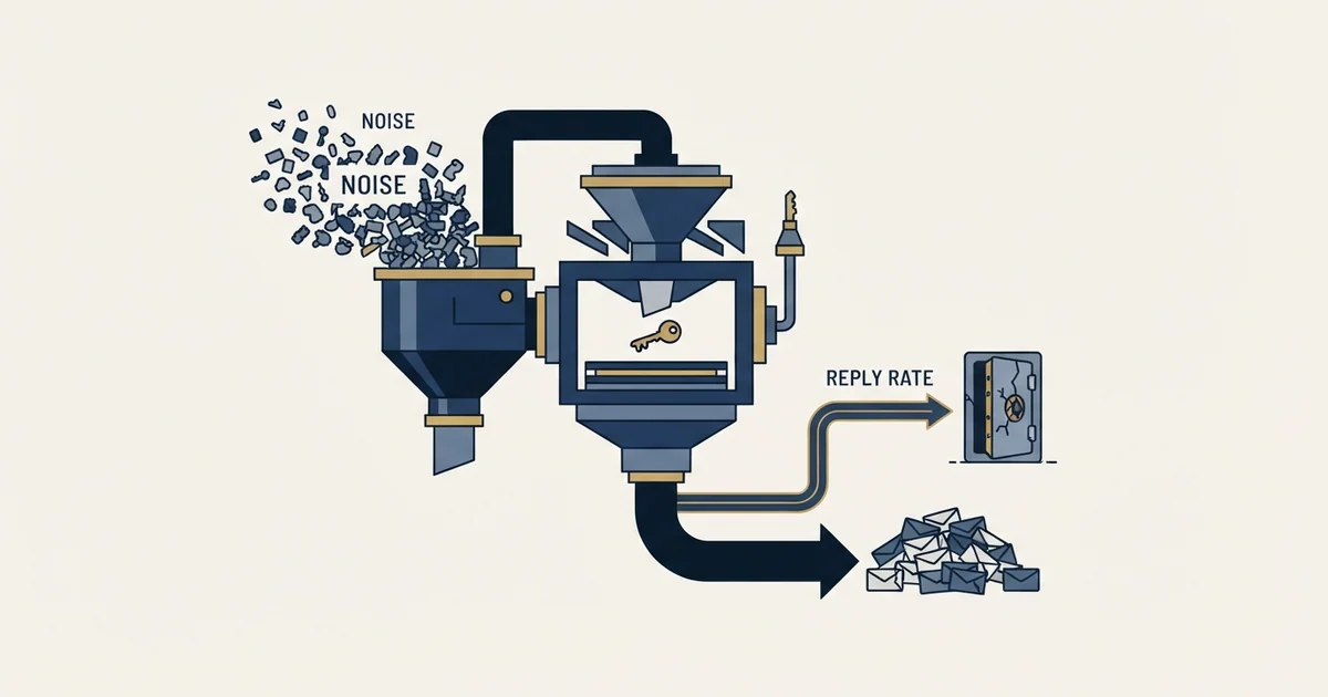 Editorial illustration for Cybersecurity Cold Email Reply Rate Benchmarks ( )