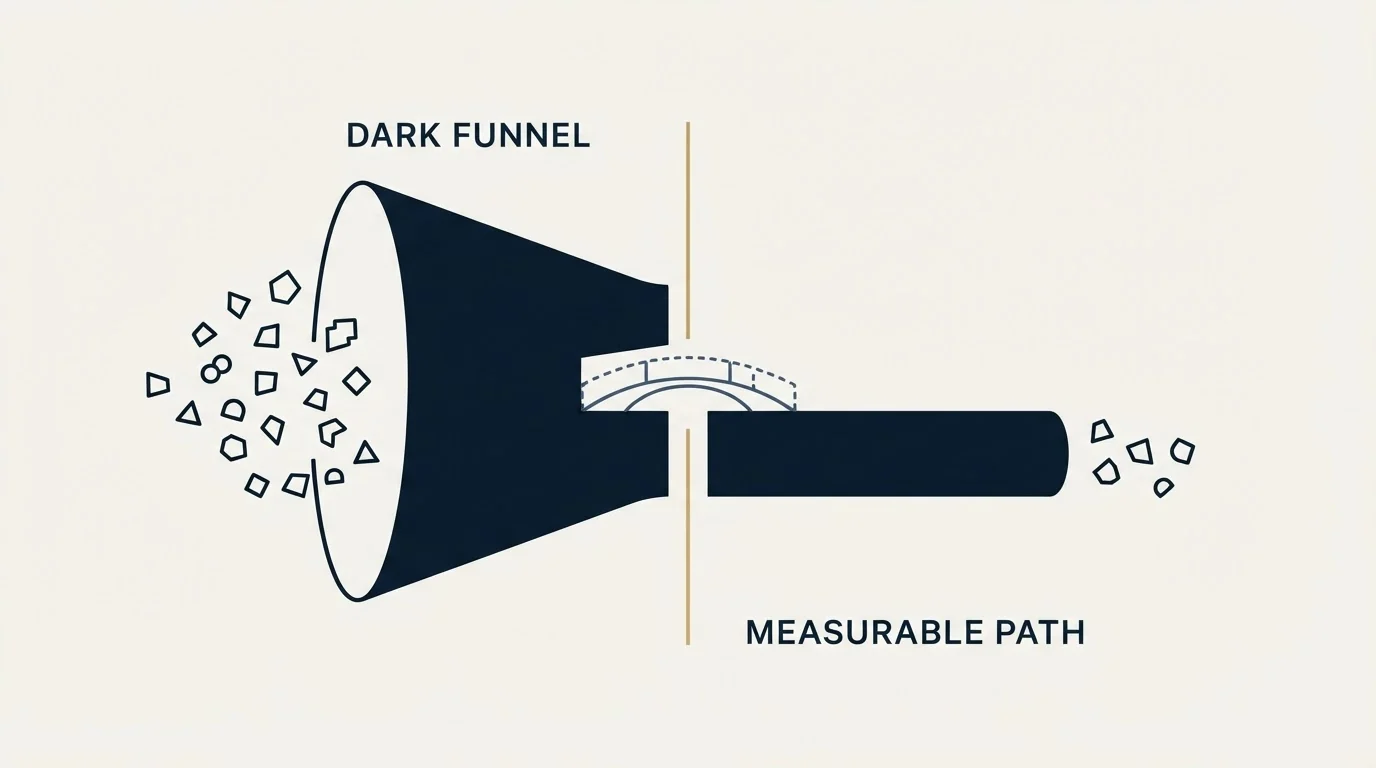 Section illustration: The gap is structural, not a tracking failure