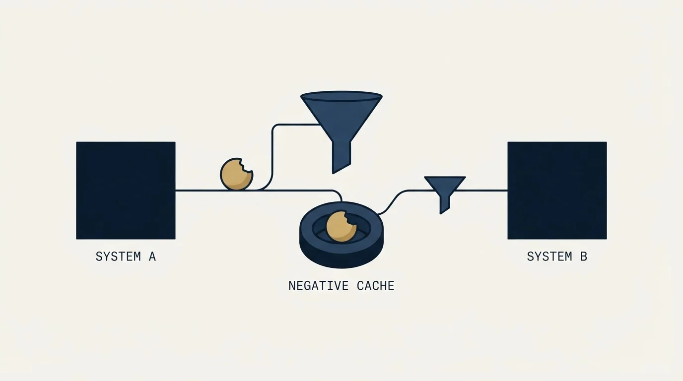 Section illustration: Idempotency, and the case for caching a negative