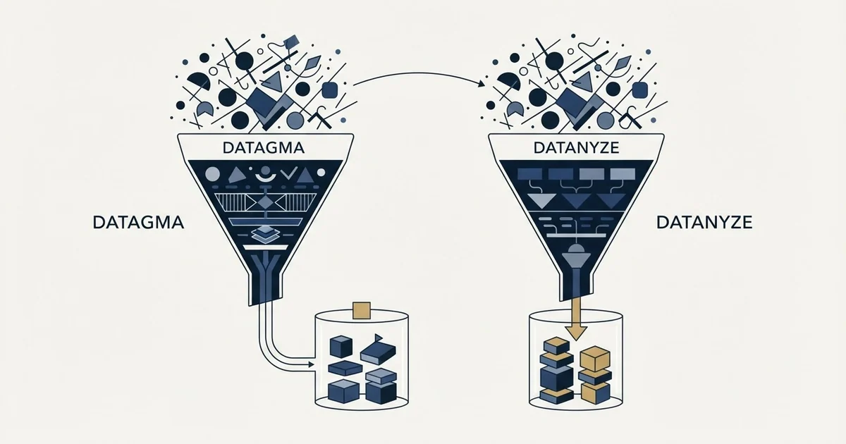 Editorial illustration for Datagma vs Datanyze