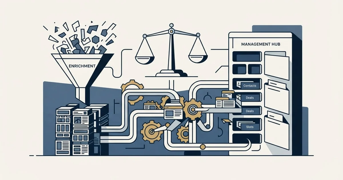 Editorial illustration for Datagma vs Monday CRM