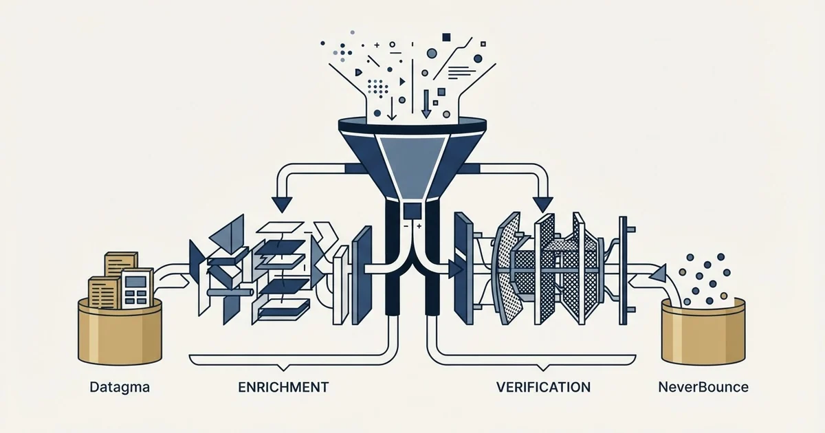 Editorial illustration for Datagma vs NeverBounce