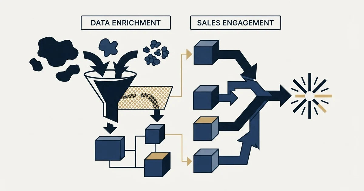 Editorial illustration for Datagma vs Salesforge