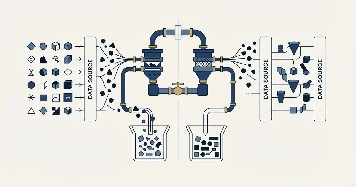 Editorial illustration for Datagma vs TheirStack