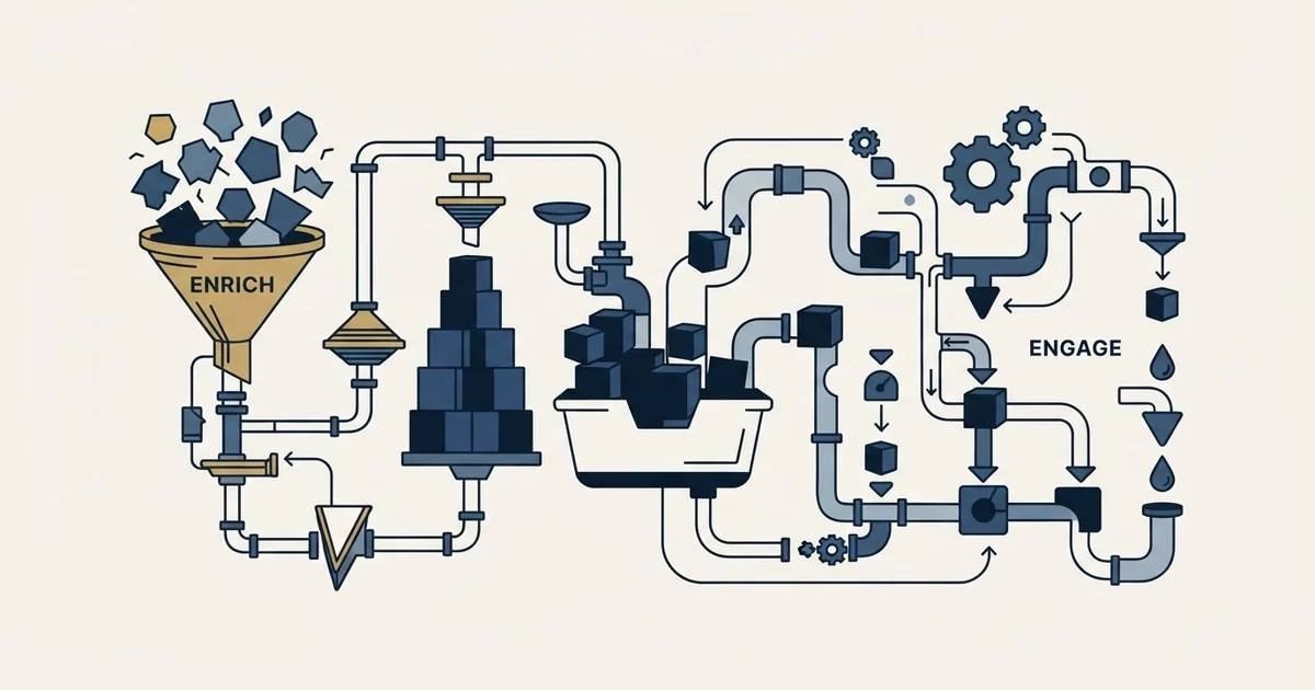Editorial illustration for Datanyze vs Dripify