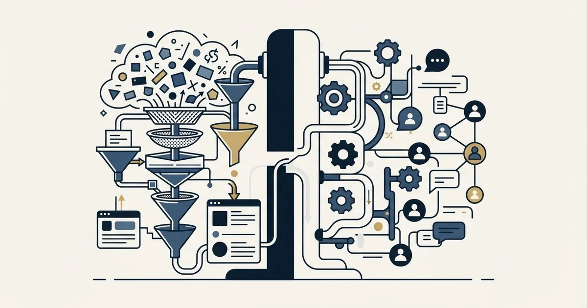 Editorial illustration for Datanyze vs Humanlinker