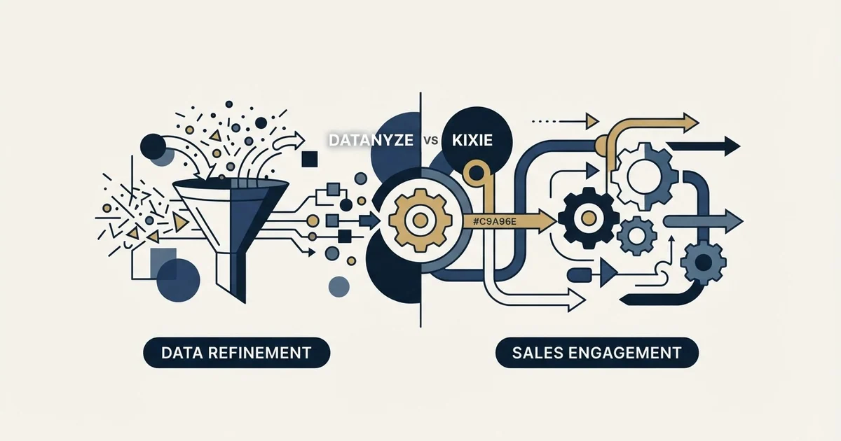 Editorial illustration for Datanyze vs Kixie