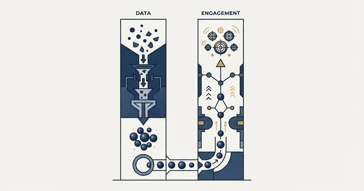 Editorial illustration for Datanyze vs La Growth Machine