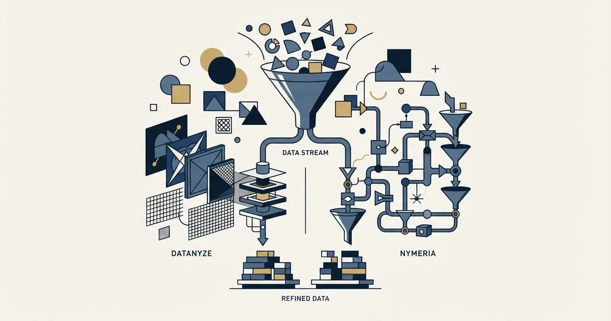 Editorial illustration for Datanyze vs Nymeria