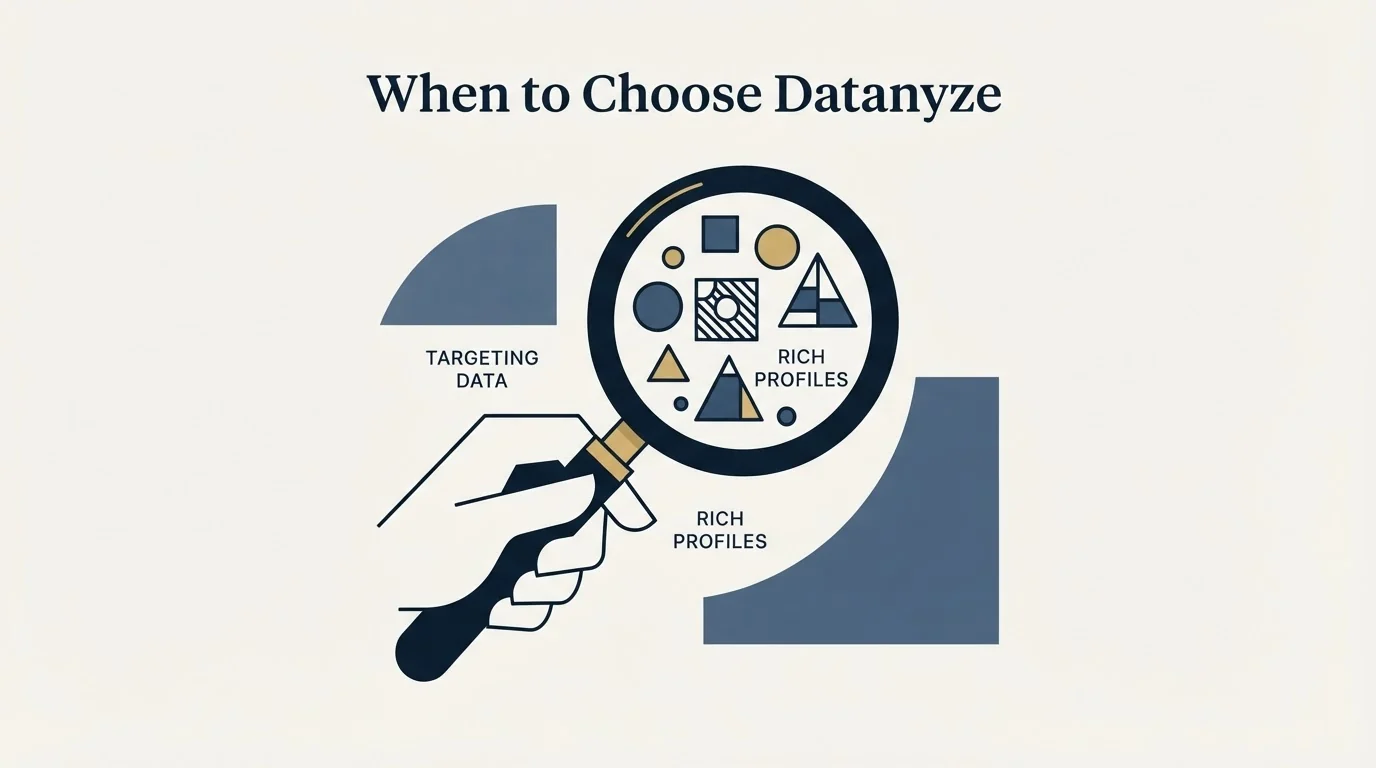 Section illustration: When to Choose Datanyze