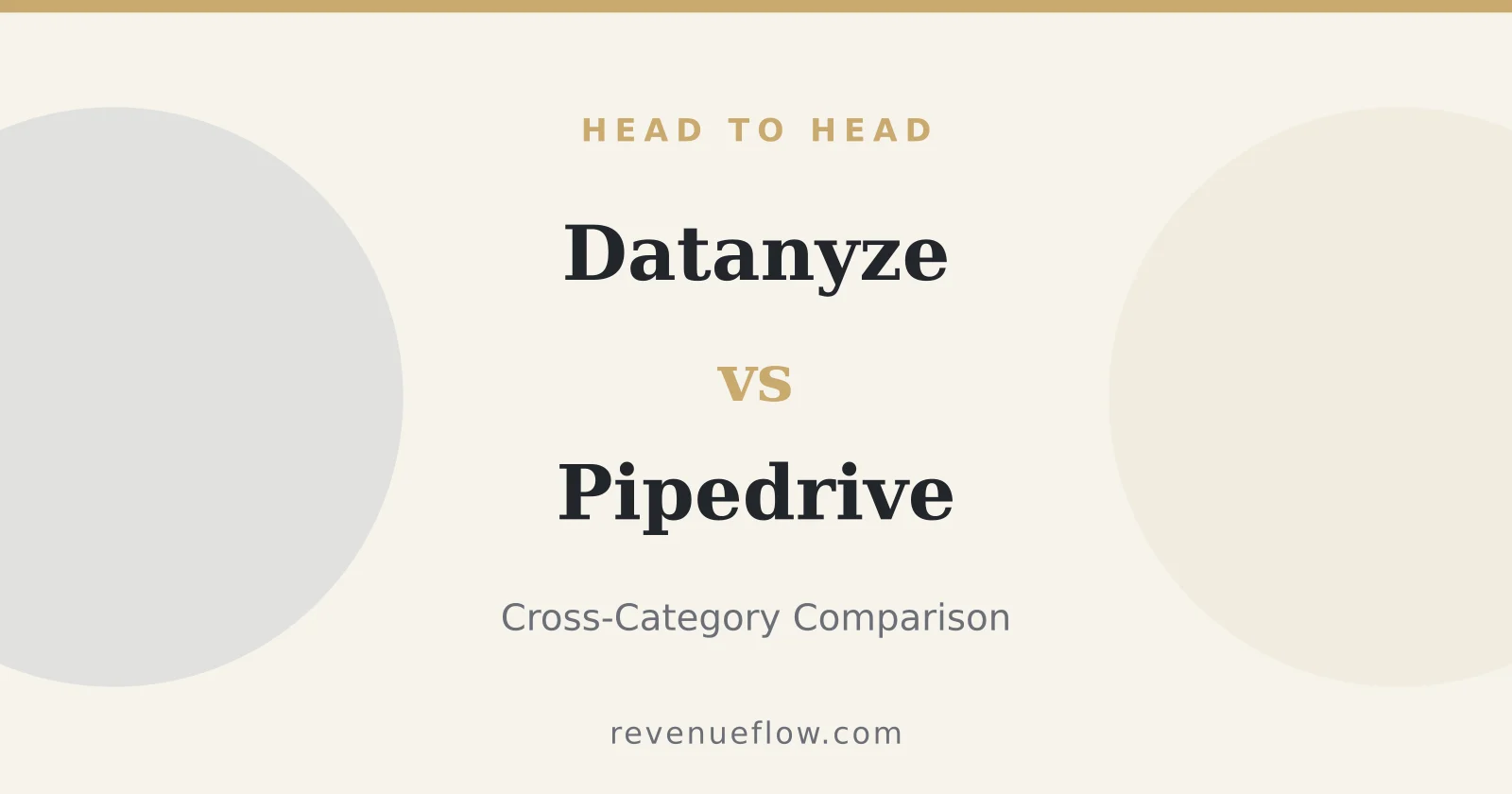 Branded cover: Datanyze vs Pipedrive: Cross-Category Comparison