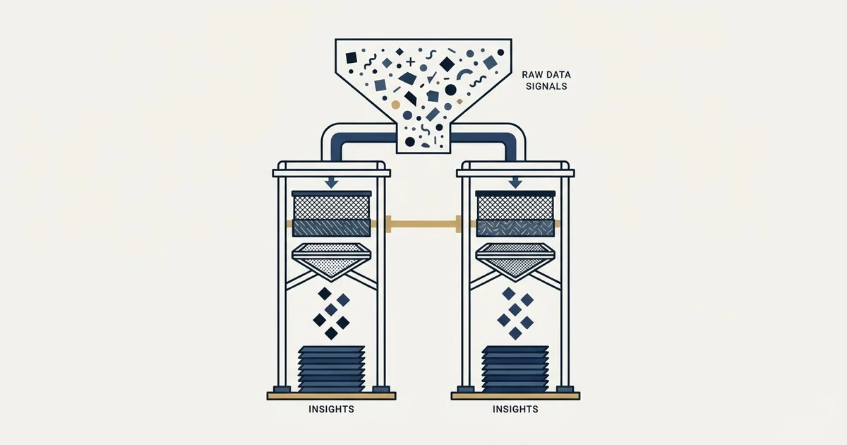 Editorial illustration for Datanyze vs PredictLeads
