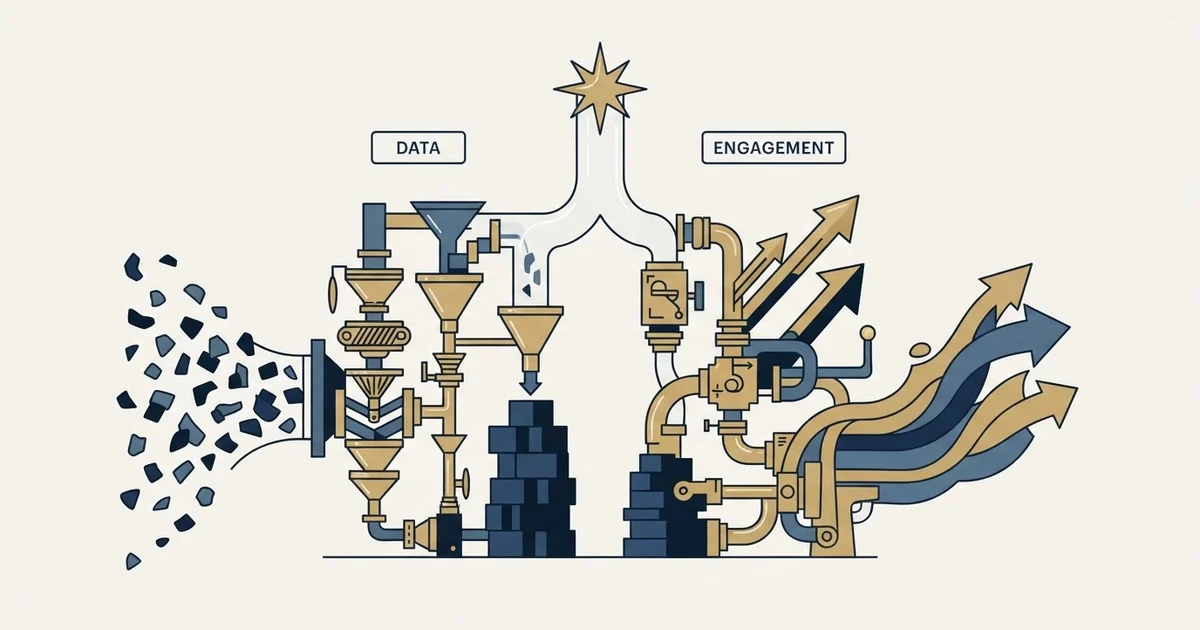 Editorial illustration for Datanyze vs Regie.ai