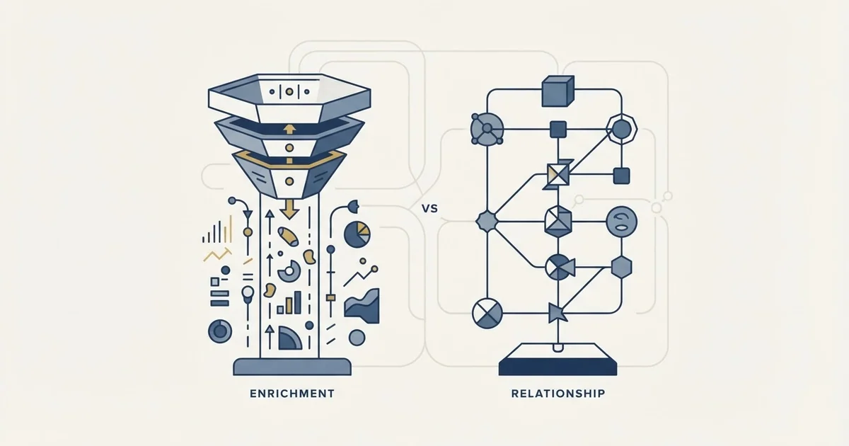 Editorial illustration for Datanyze vs Salesflare