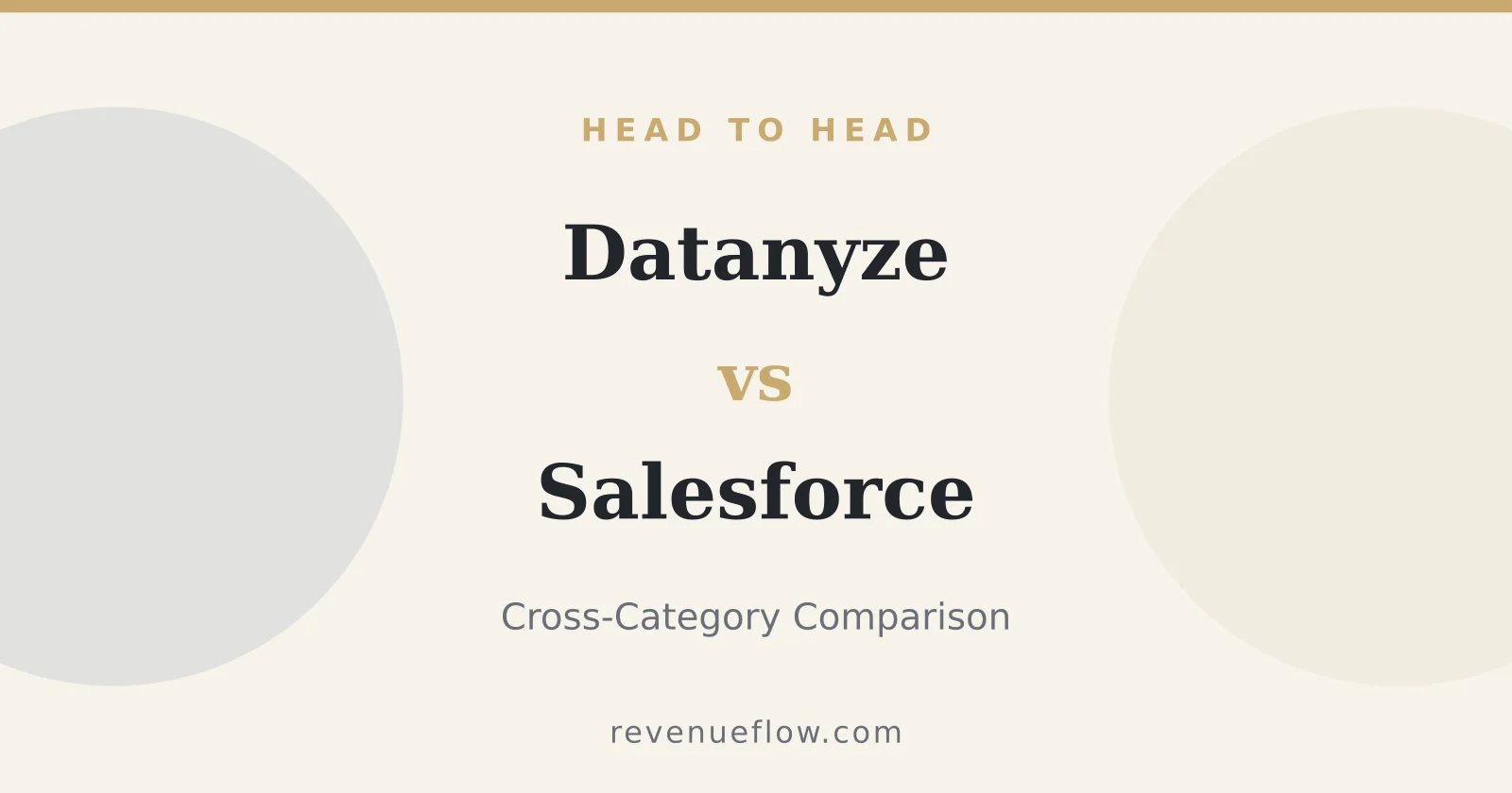 Branded cover: Datanyze vs Salesforce: Cross-Category Comparison