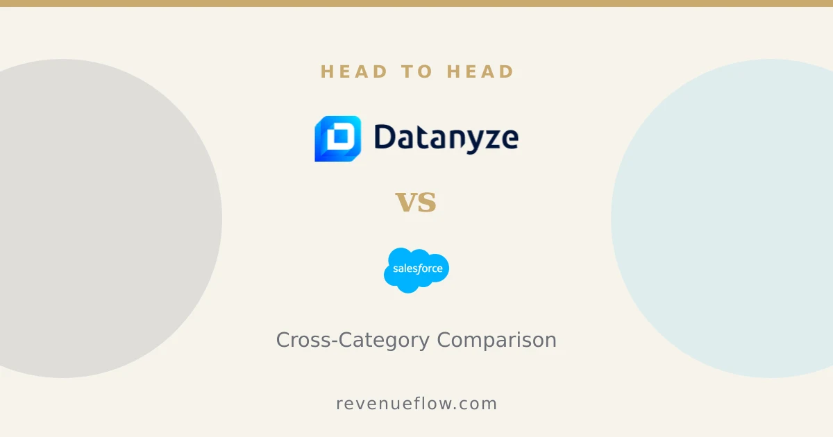 Branded cover: Datanyze vs Salesforce: Cross-Category Comparison