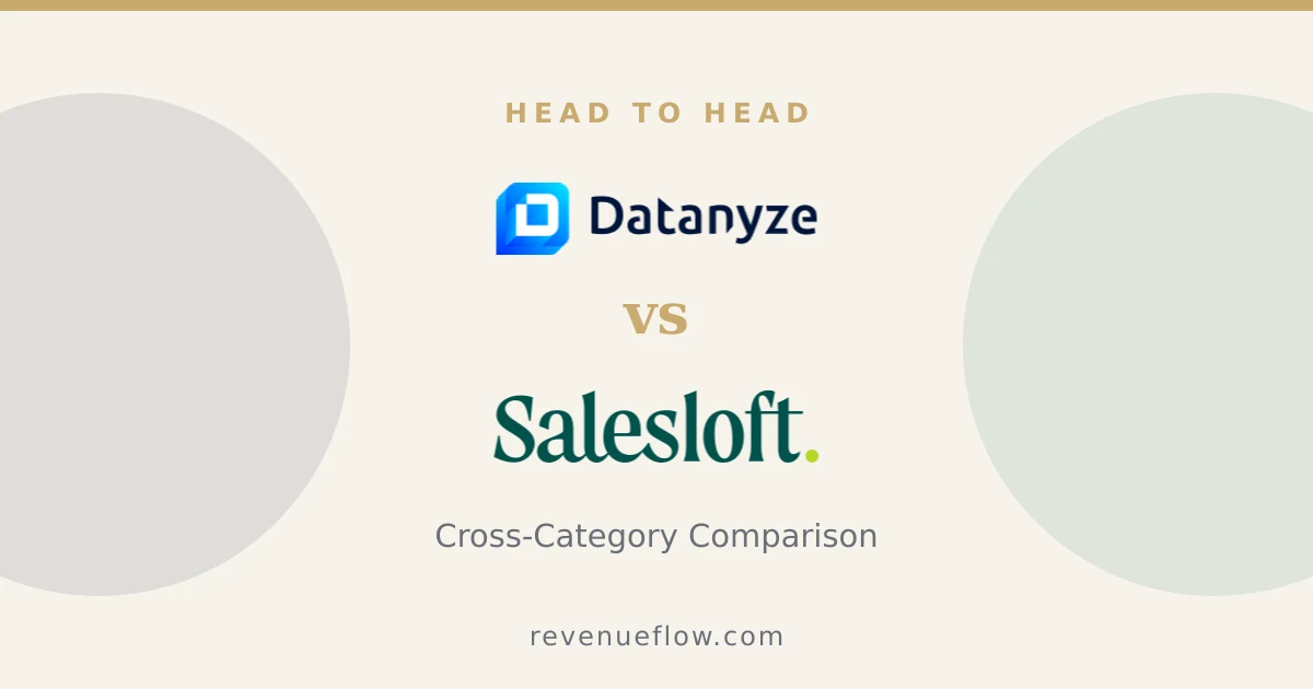 Branded cover: Datanyze vs Salesloft: Cross-Category Comparison