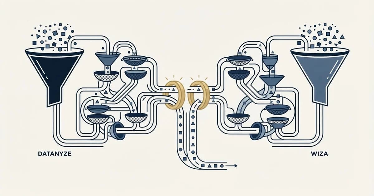 Editorial illustration for Datanyze vs Wiza