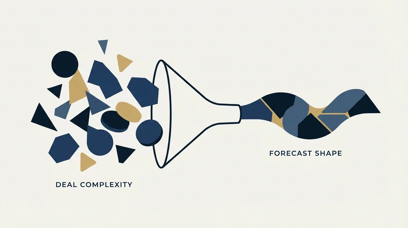 Section illustration: What a deal desk does to forecasting