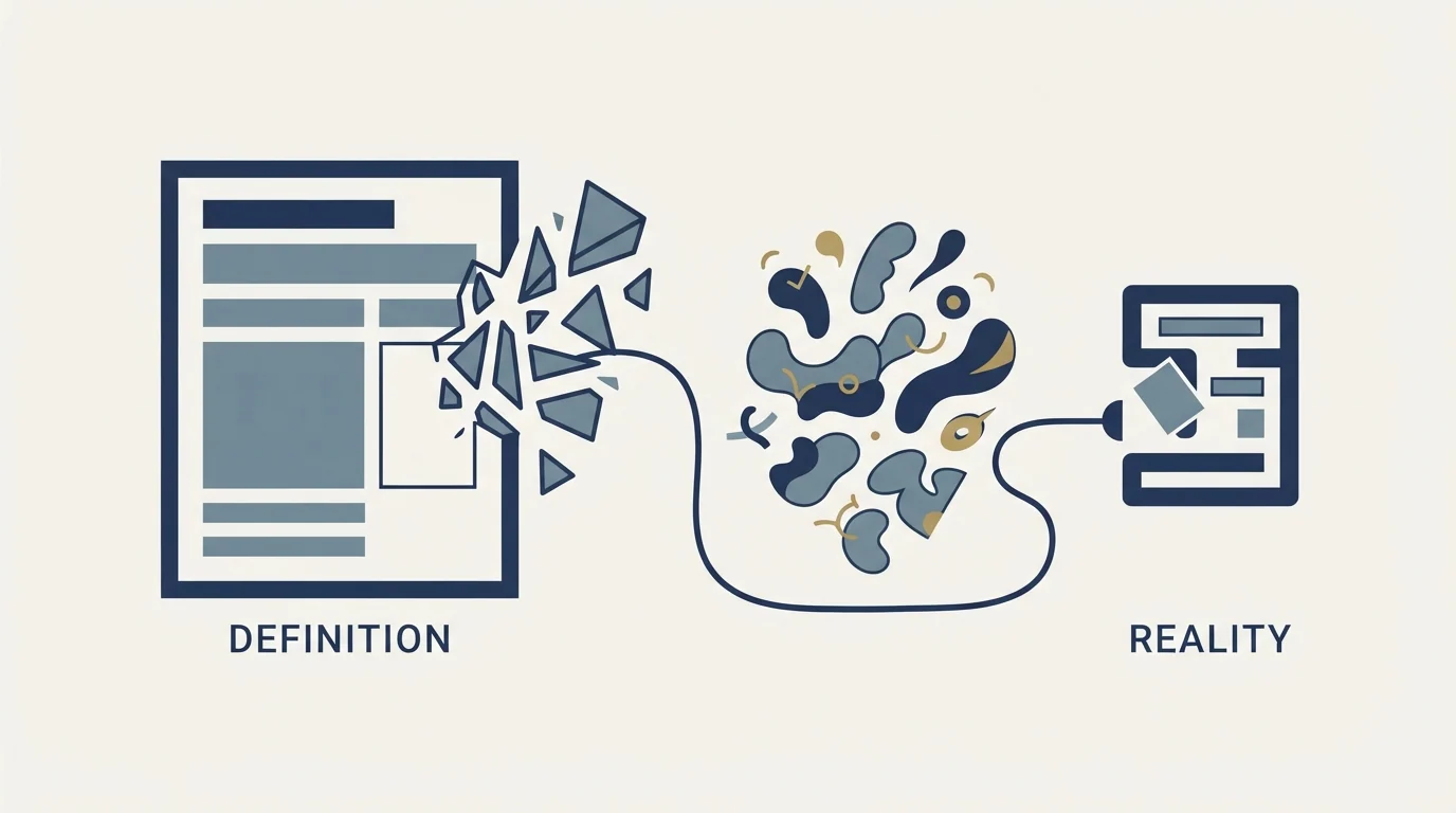 Section illustration: Where the textbook definition breaks