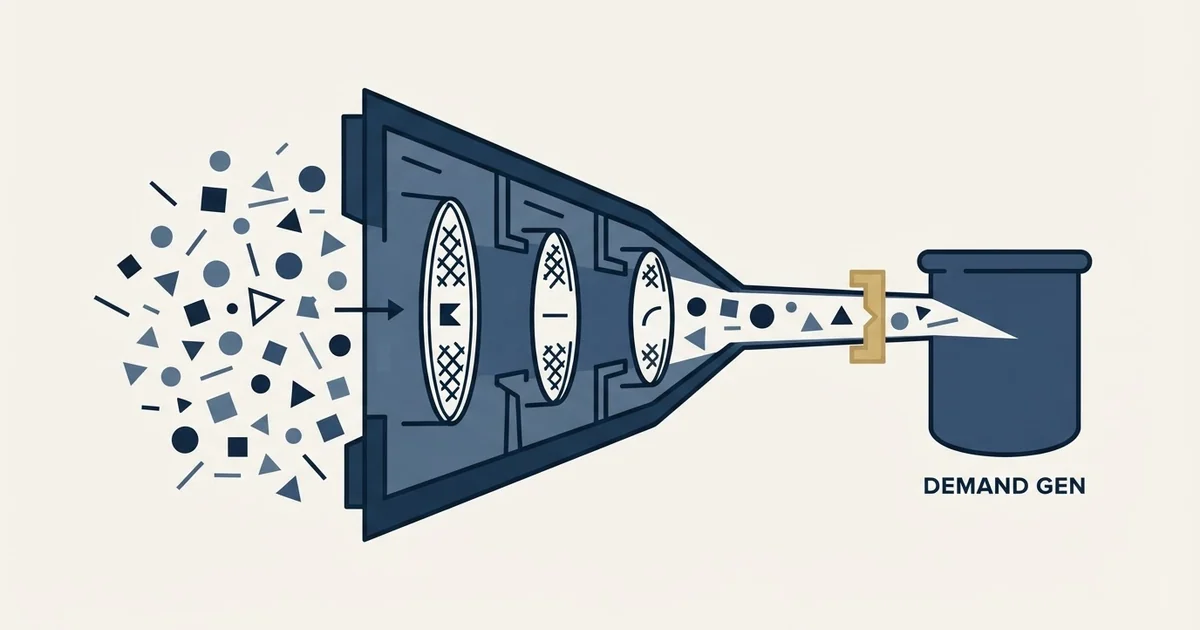 Editorial illustration for Demand Gen Strategy