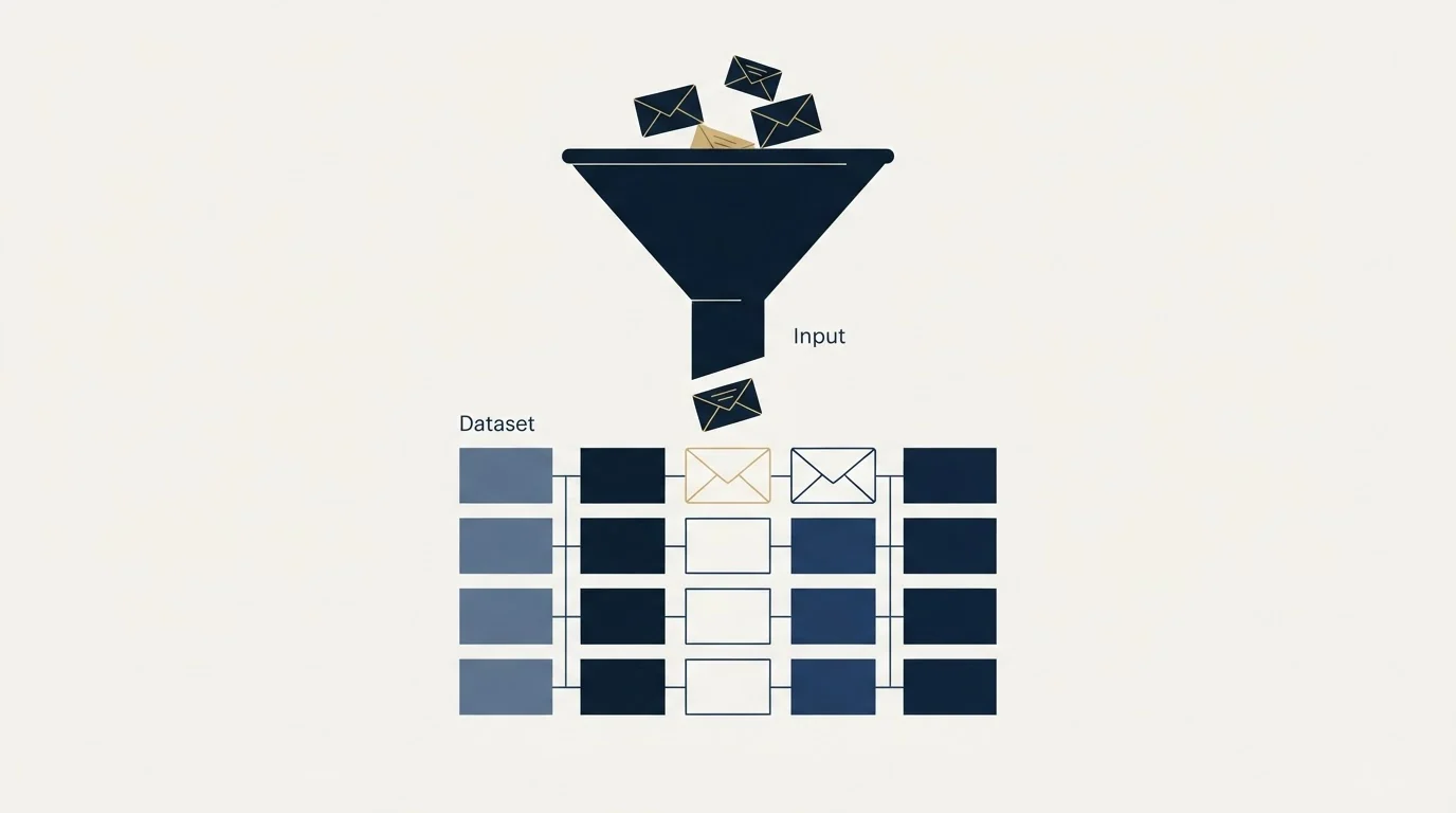 Section illustration: How they end up in a B2B dataset