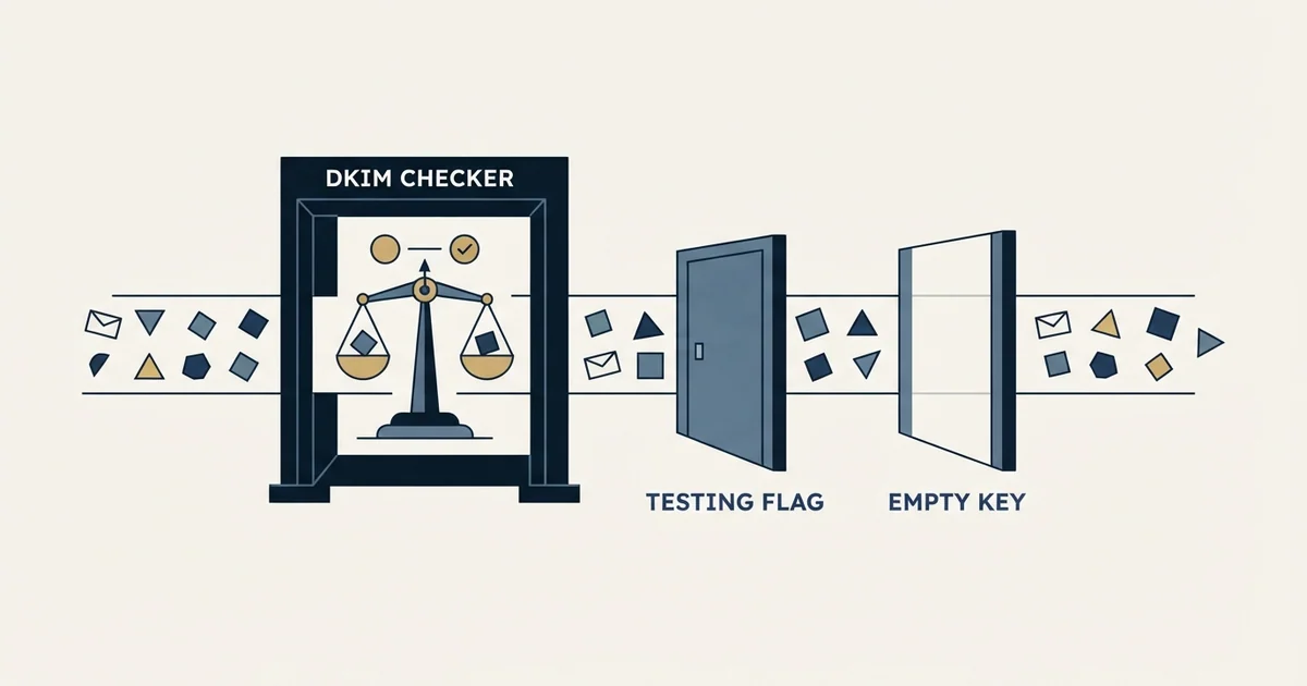 Editorial illustration for DKIM Record, in Practice