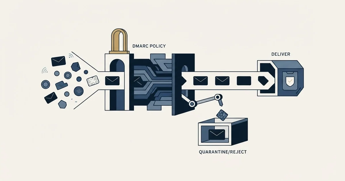 Editorial illustration for DMARC Policy