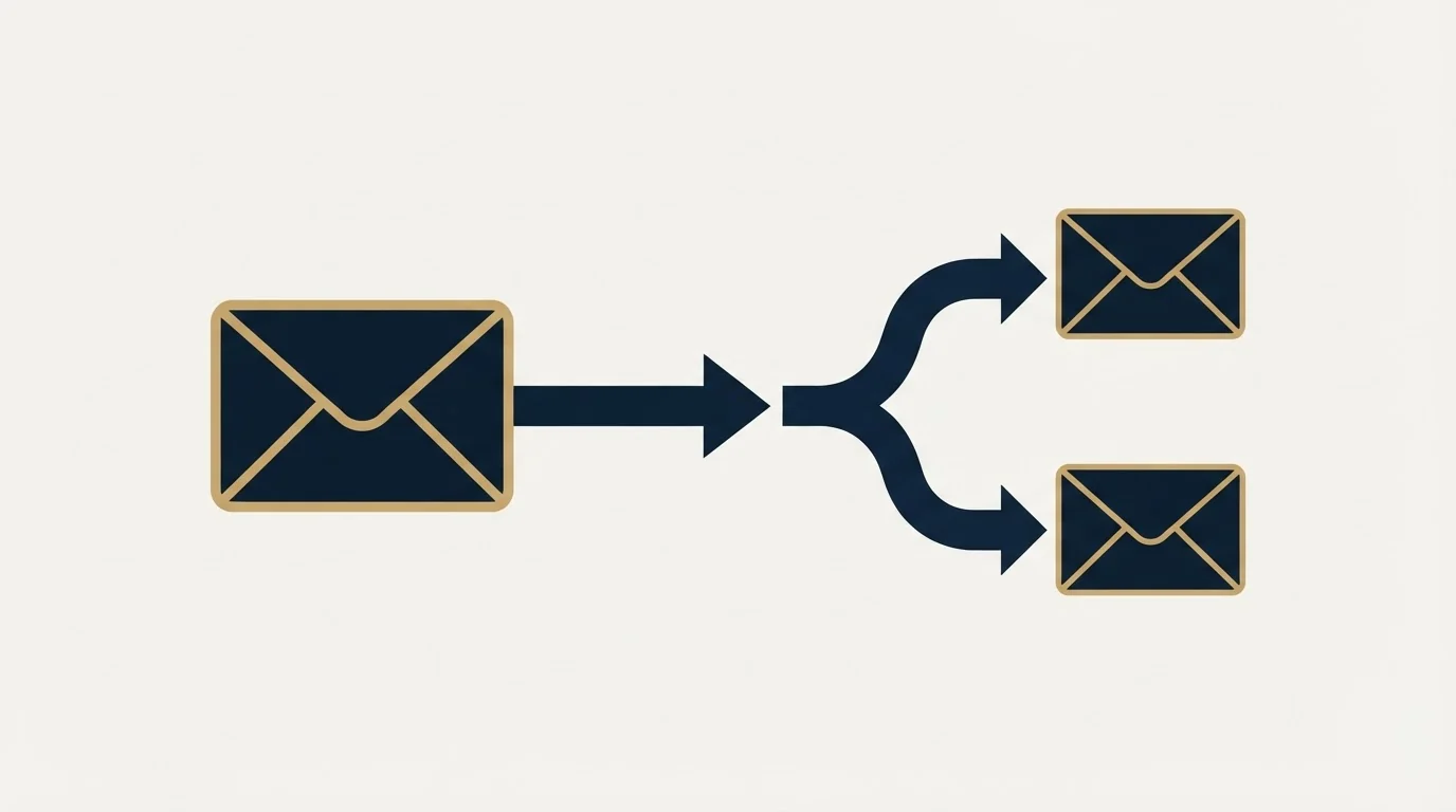 Section illustration: What changes when you send from more than one domain