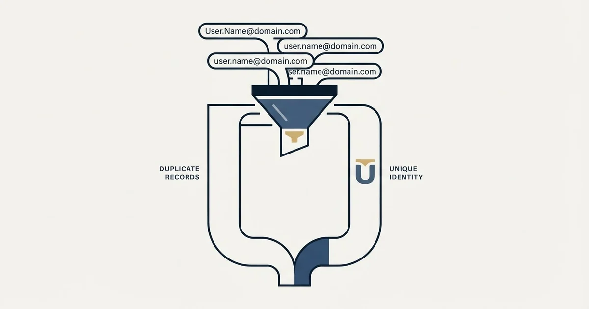 Editorial illustration for Email Address Capitalization