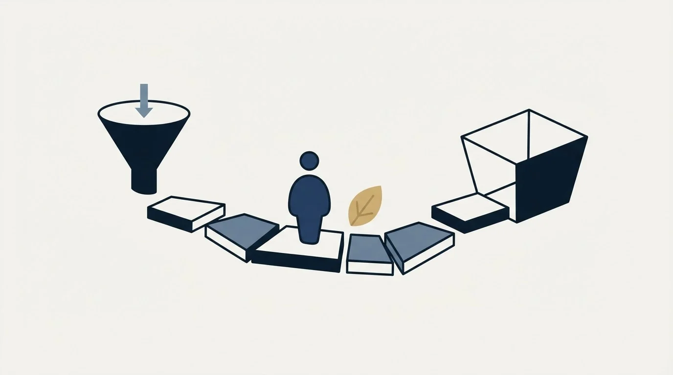 Section illustration: The messenger path, and the buyer it actually serves