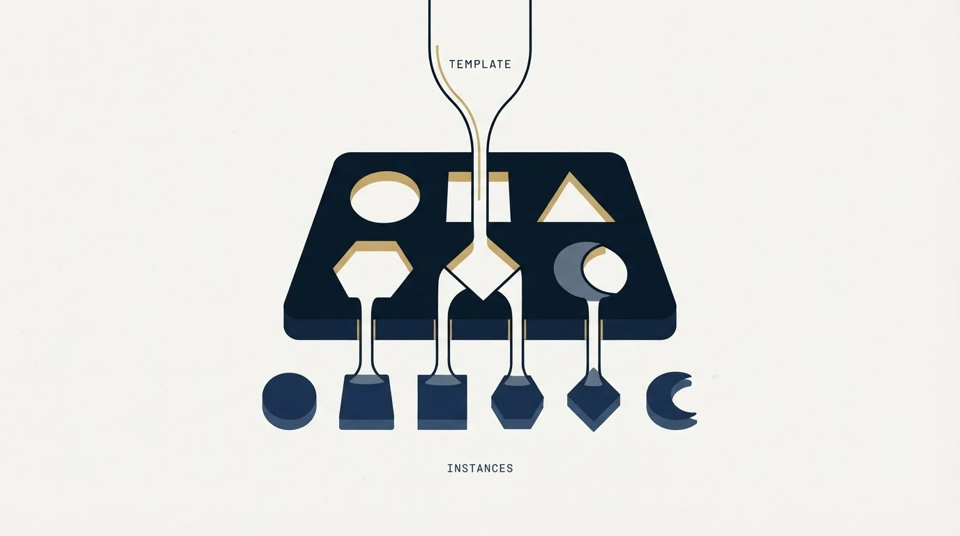 Section illustration: The six fields every drip example is an instance of