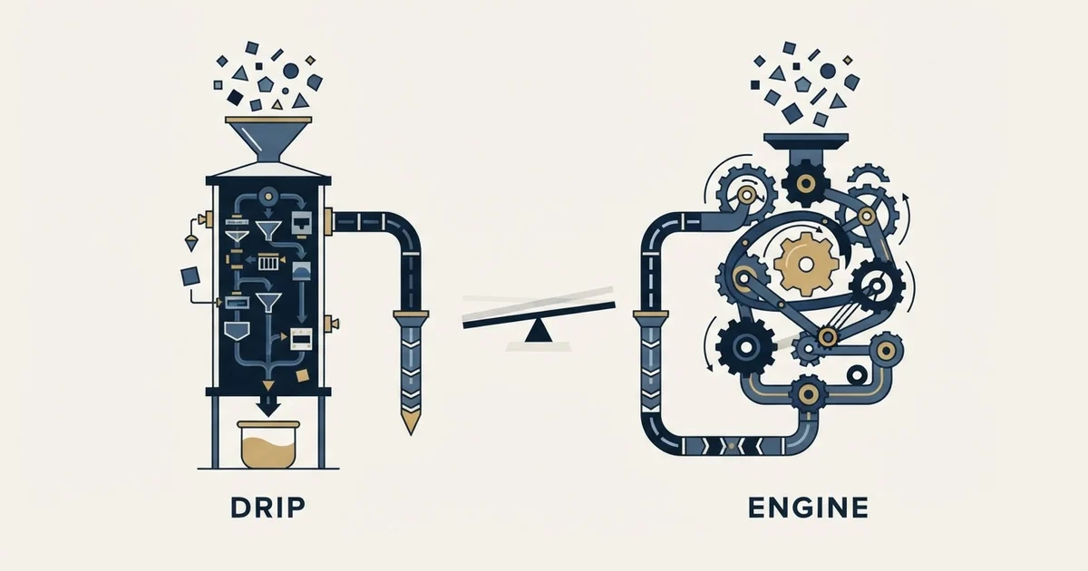 Editorial illustration for Dripify vs Enginy